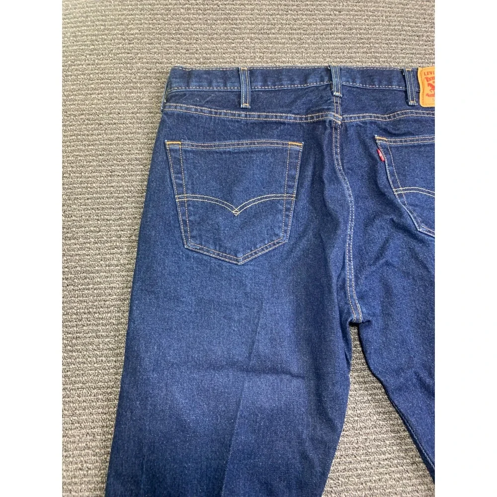 Levi's 501 Mens Jeans 38x30 Blue Denim Button Fly Straight Leg Regular Fit